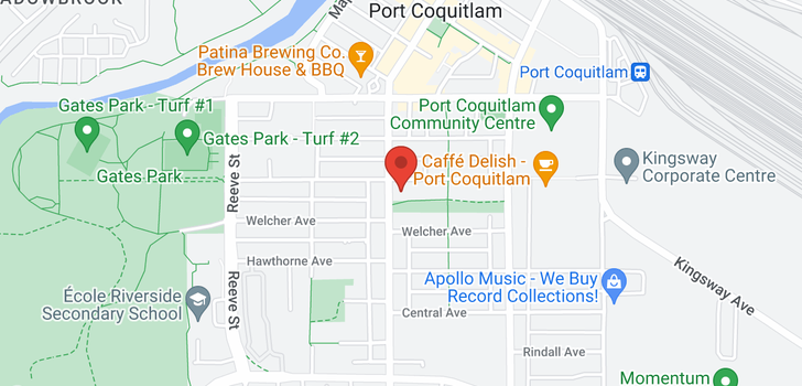 map of 305 2380 SHAUGHNESSY STREET